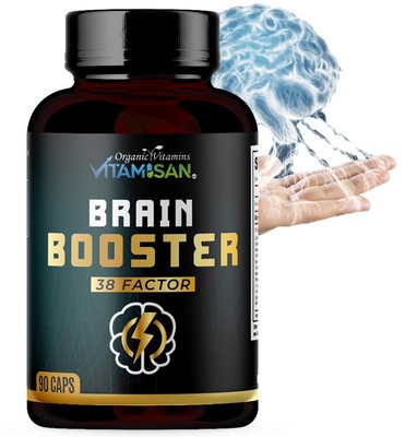 Brain Booster 38 Factor 90 Caps Focus Memory Clarity Energy Supplement Natural