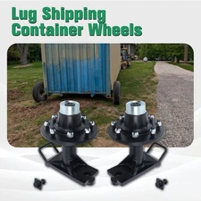 Superior Shipping Container Wheels Bolt-on Spindle Kits 8 × 6.5 Lug with Handle