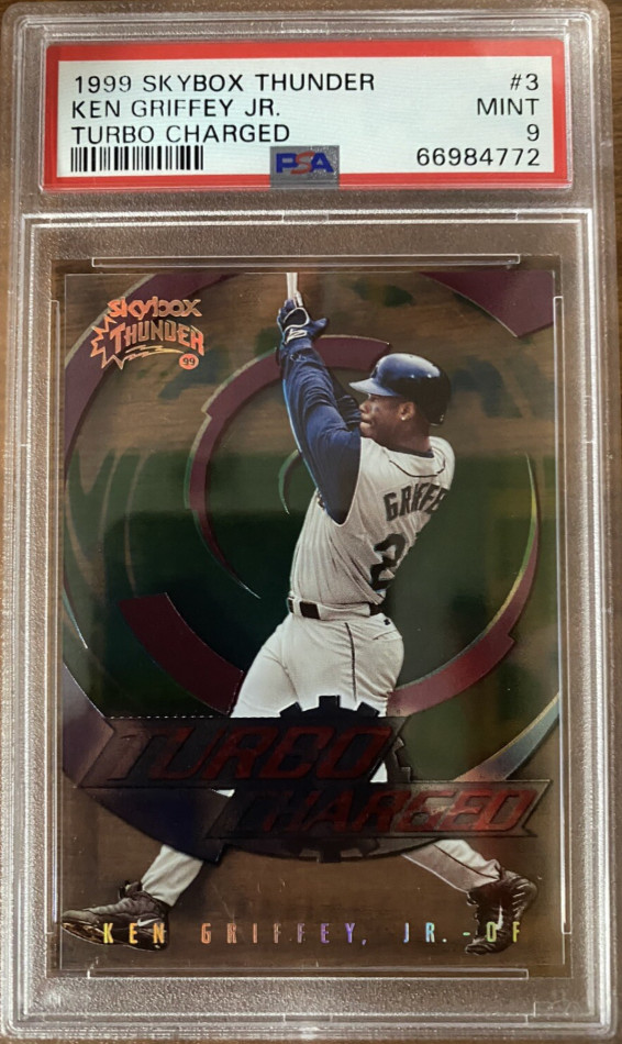 1999 SkyBox SKYBOX THUNDER TURBO CHARGED #3 Ken Griffey Jr. front