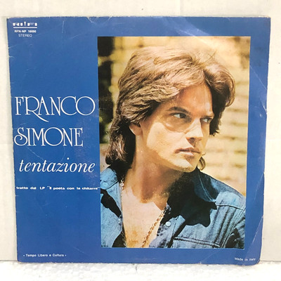 FRANCO SIMONE TENTAZIONE / BELLA WHEN 7'' 45 RPM 1976 REF RFN NP 16690 ITALY