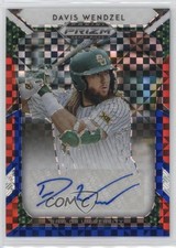 2019 Panini Prizm Draft Picks Red White & Blue 81/99 Davis Wendzel #65 Auto 13c1
