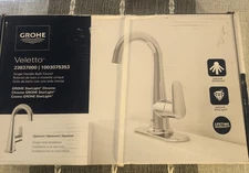 GROHE Veletto 4 inch Centerset Single-handle Bathroom Faucet - Chrome