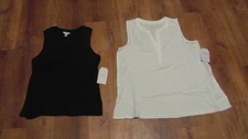 Time & Tru Small (4-6) Black Tank or Medium (8-10) White Tank 1628E-S - 1665E-S