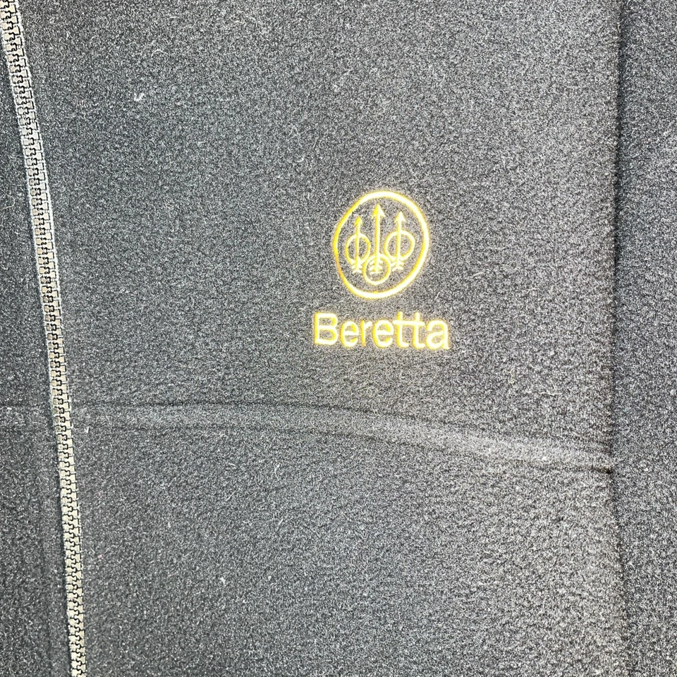 Мужская флисовая куртка Beretta Цвет черный Размер XL На молнии Длинный рукав - Изображение 2 из 4