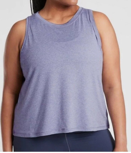 Athleta Uptempo Tank Sleeveless Top Womens Sz 2X Violet Purple 511863 Yoga - Picture 1 of 6