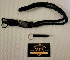 Heavy Duty Braided Paracord Lanyard Keychain with USA Flag for Outdoor Use