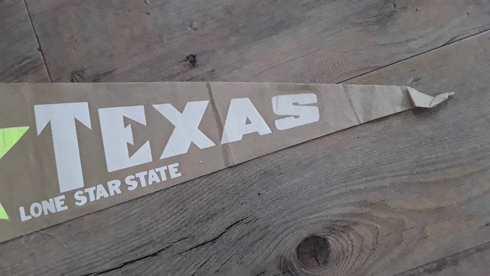 50s Vintage Wimpel USA Flagge Texas, Filz Wimpel Sammler  - Bild 2 von 4