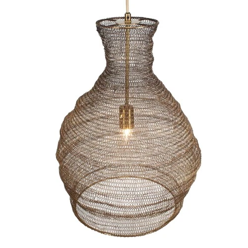 Uttermost Murmur Woven Brass 1 Light Pendant - N/A - Picture 5 of 10
