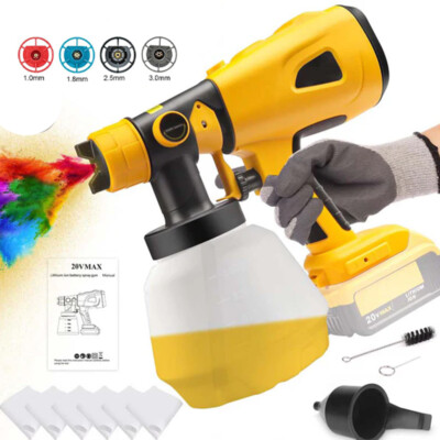 Elektrische Akku-Farbspritzpistole für DeWalt 18/20V Hochleistungsspritzpistole