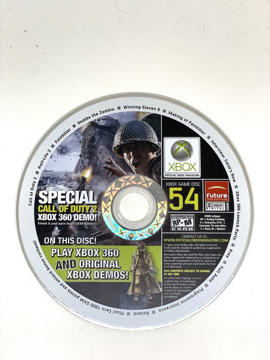 Official Xbox Magazine Demo Disc #54 Microsoft Xbox 360 Official Xbox Magazine Demo Disc #54 Microsoft Xbox 360