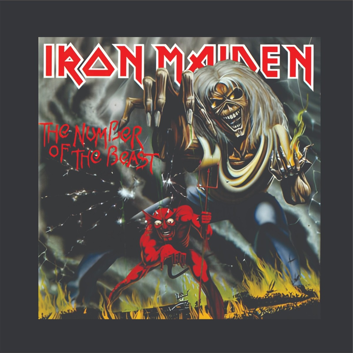 IRON MAIDEN THE NUMBER OF THE BEAST ALBUM COVER POSTER PRINT A71