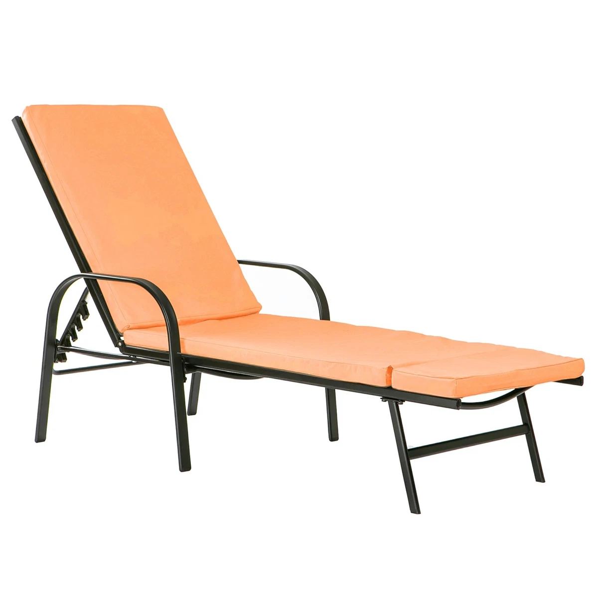 Sussex Sun Lounger Cushion Set Garden Patio Furniture Black Terracotta