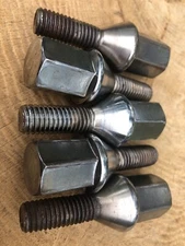 Volvo Set 5 OEM Chrome Wheel Lug Bolt Stud Nut S70 V70 C70 V70R 850 850R