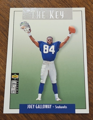 1995 Upper Deck CC #U82 Joey Galloway Seattle Seahawks The Key