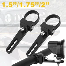 2X 1.5/1.75/2" Bull Bar Roll Cage Mount Bracket Tube Clamps Holder LED Light