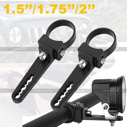 Utv Light Bar 2x 1.25" Light Bar Mounting Clamps &ndash; Aluminum Bull Bar Roll Tube Brackets For ATV/UTV Bull Bar Light Mount Clamps