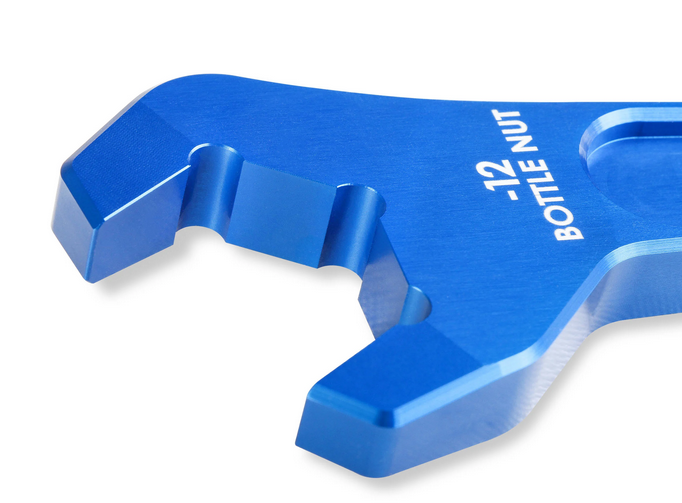 のっつ NOS Nitrous Bottle Wrench Billet Aluminum -12/-6 AN Blue 16126NOS