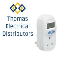 Greenbrook T17B-C Electronic Plug In 7 Day Seven Day Digital Timer Plug Adaptor