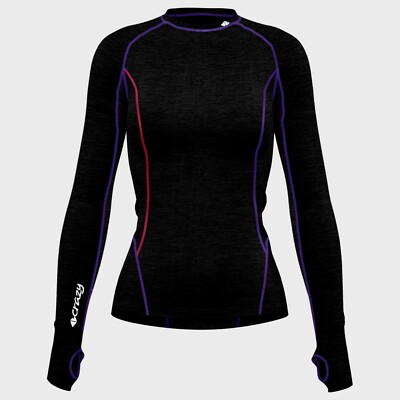 Crazy Idea Allure Longsleeve Women  Langarmshirt mit Merinowolle für Damen  pop