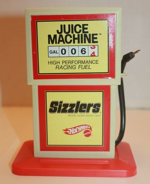 MATTEL HOT WHEELS BATTERY OPERATED 2006 SIZZLERS JUICE MACHINE GAS PUMP