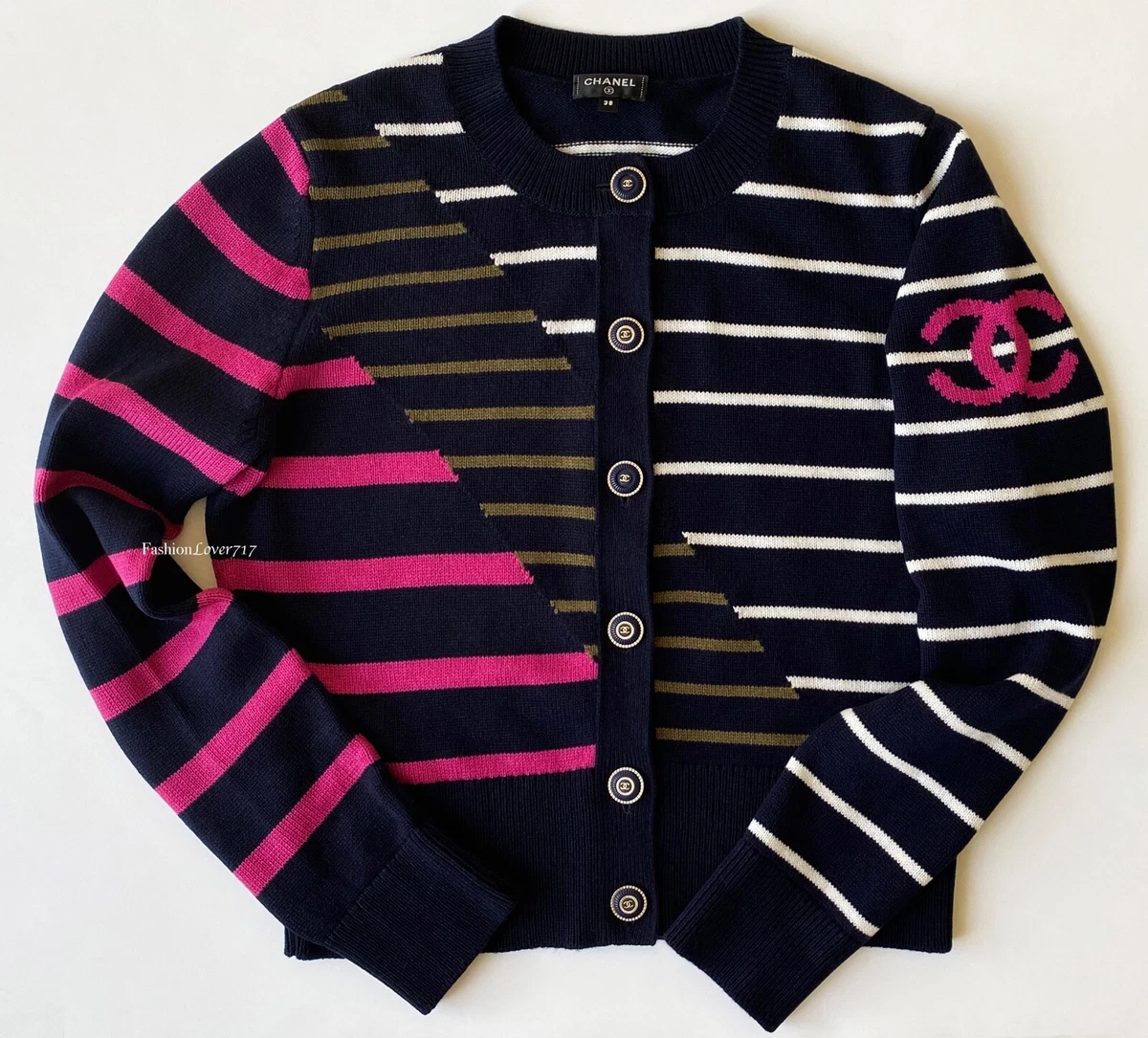 CHANEL PreOwned 1996 CCbutton Cardigan Farfetch #27 CHANEL PreOwned 1996 CCbutton Cardigan Farfetch