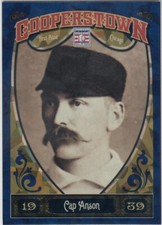CAP ANSON /499 COOPERSOTOWN BLUE CRYSTAL CRACKED ICE CUBS HOF #11 2013 13 PANINI
