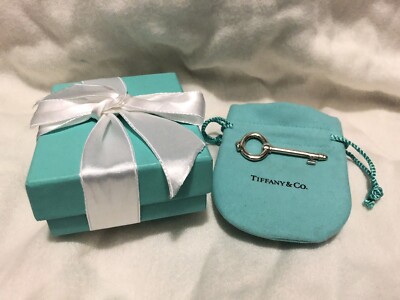 Tiffany 925 großer ovaler ''New York'' Schlüssel Anhänger EUC