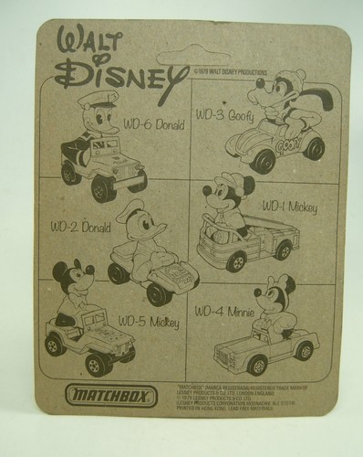 Matchbox Superfast Nr. WD-2 Walt Disney Donalds Buggy top auf Karte - Picture 4 of 4