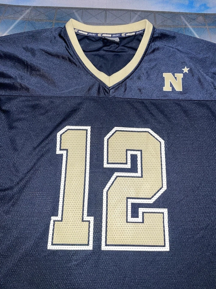 Navy Midshipmen Roger Staunch #12 Colosseum Jersey Size Men's Sz 2XL Preowned - Image 4 of 4