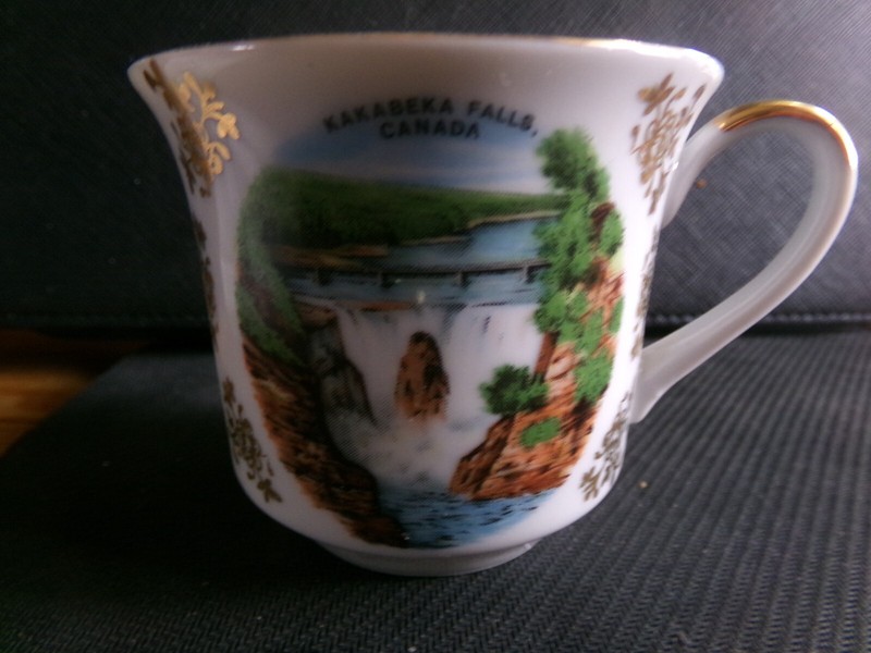 Vintage KAKABEKA FALLS CANADA Ceramic Coffee/Tea Cup By "Schwartzhammer BAVARIA"