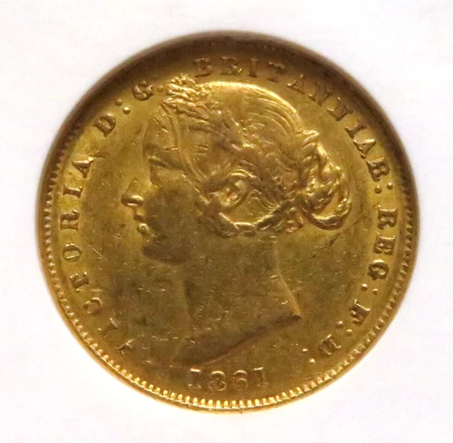Australia. 1861 Sydney Mint - Sovereign..  gVF/aEF - Much Lustre..  NGC AU53
