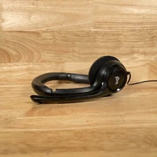 Logitech Black Wired Ear-Pad (On the Ear) Headband Headphone Built In Microphone