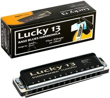 EASTTOP Lucky 13 Bass Plus Blues Harmonica 13 Holes Diatonic Harp Harmonica Gift