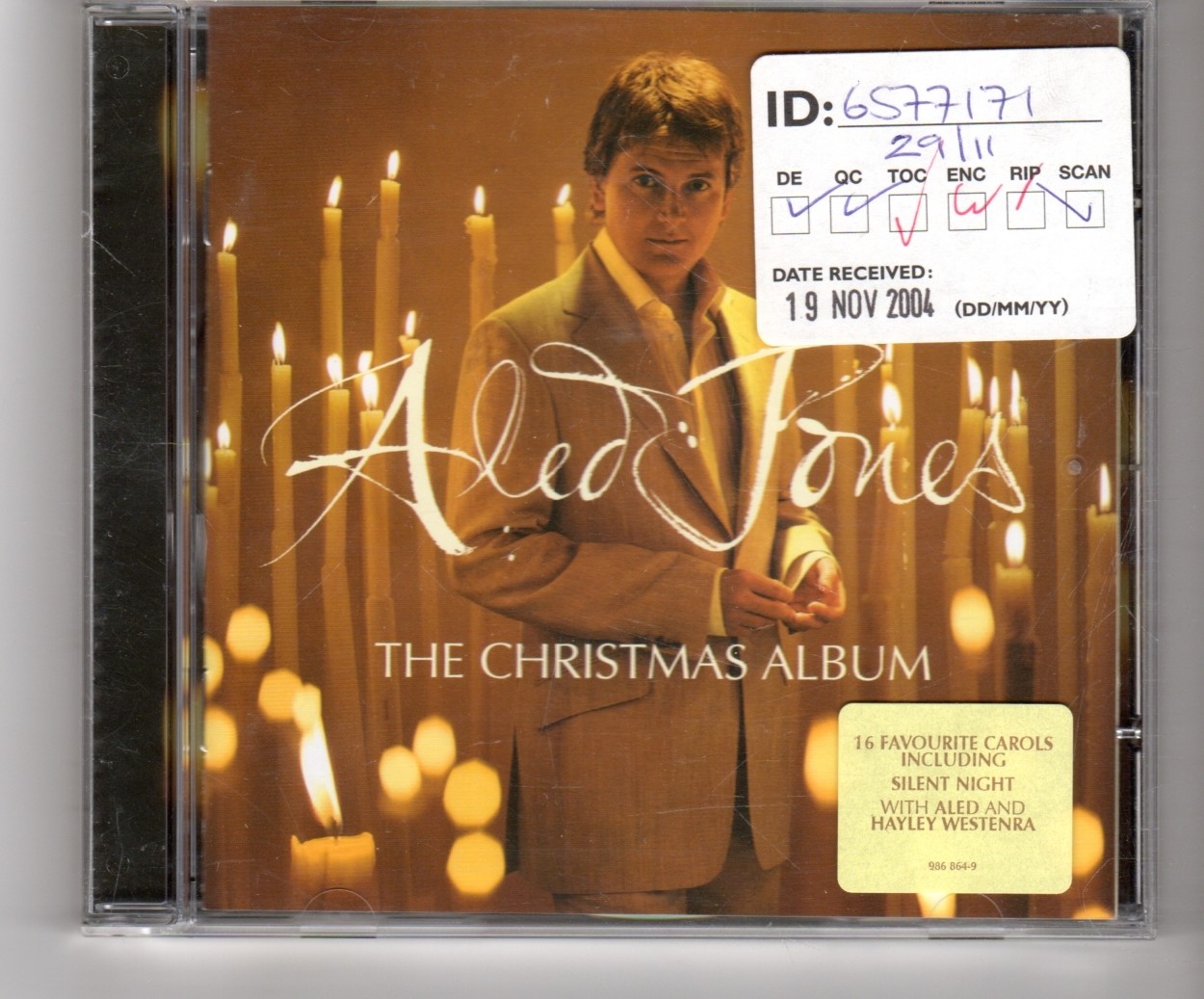 (HQ535) Aled Jones, The Christmas Album - 2004 CD