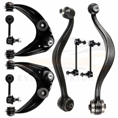 Kit De 6 Brazos De Control Delanteros Superior E Inferior Con Rótulas Para Ford Fusion, Mercury Milan Y Lincoln MKZ (2006-2007) | Detroit Axle | Incluye Juego Completo