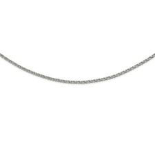 Stainless Steel Polished Fancy Link 18in Chain
