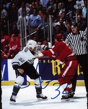 Stu Grimson signed autographed 8x10 photo Anaheim Ducks 1st Fight Team History