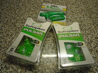 NEU PULSAR SOFTSPIKES GOLFSCHUHE PASSEN SOWOHL FAST TWIST & TOUR LOCK SYSTEM ~ 2 PK
