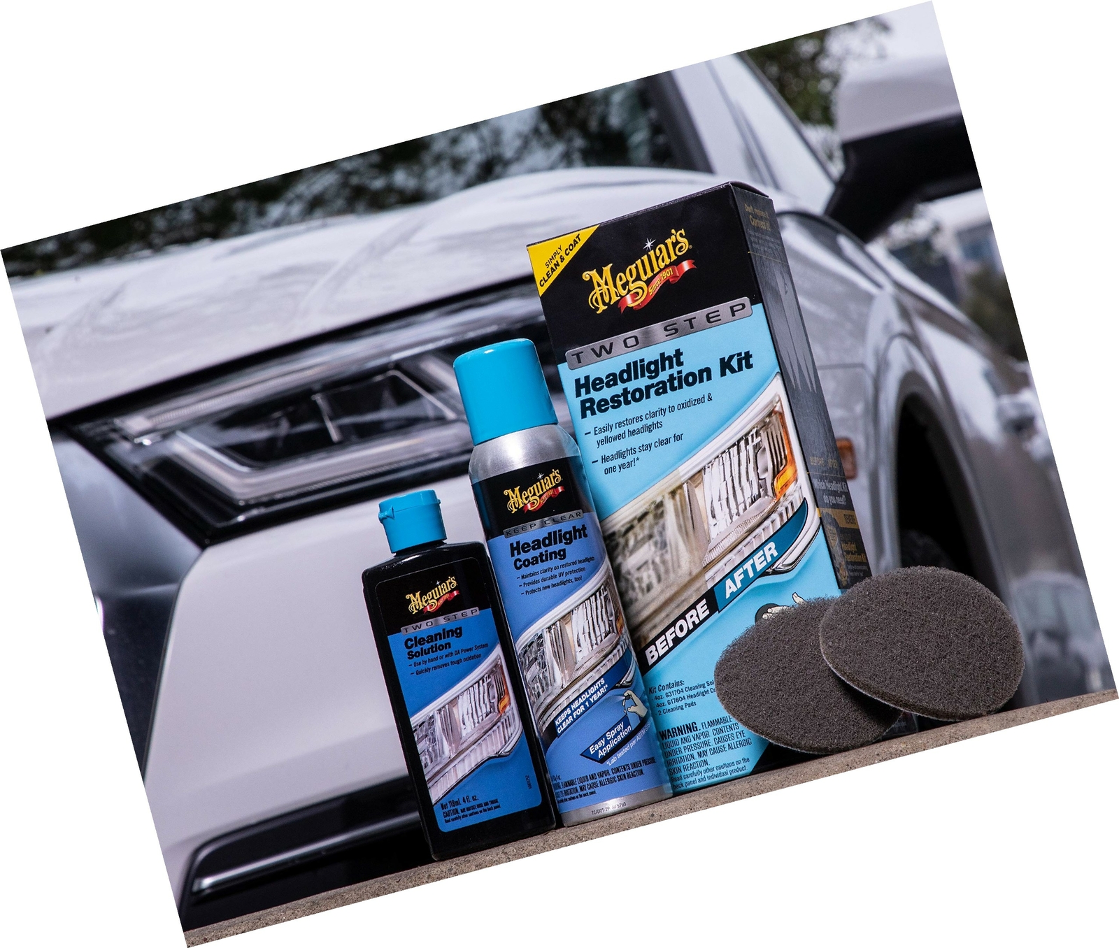 Meguiar's G2970 Two Step Headlight Restoration Kit 4 Oz 1 Pack