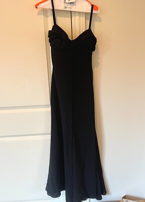 Gianni Versace S/S 1996 Runway Maxi Dress - Black, Size 6 | eBay