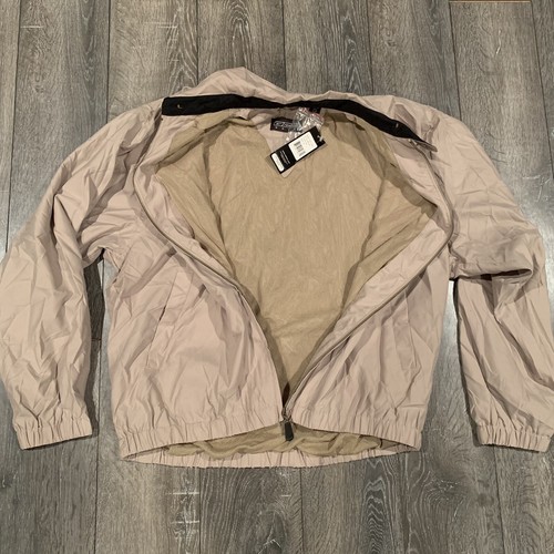 Vintage Reebok Golf Pullover Windbreaker Jacket Khaki Light Brown 90s Sz S - Picture 2 of 9