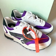 695 OFF-WHITE c/o VIRGIL ABLOH HG Runner Low Top Suede Nylon Sneakers Purple 38