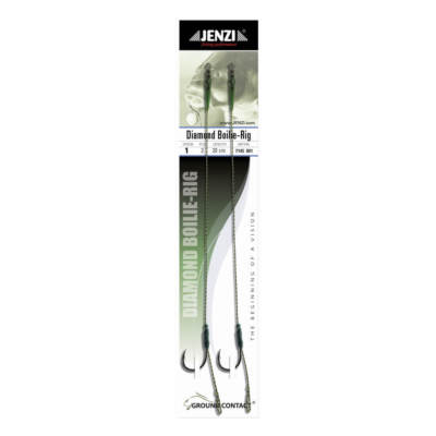 Jenzi Boilievorfach Classic Diamond Boilie Rig 2 Stück High-Karbon Stahl