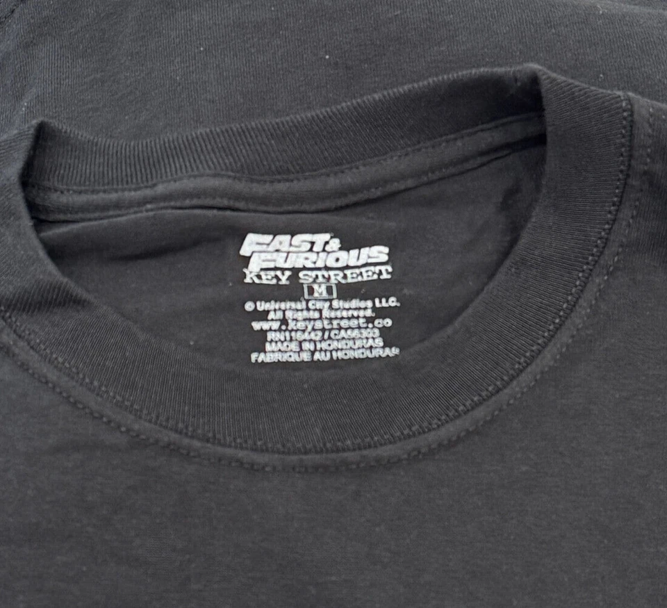 Key Street x The Fast & the Furious Men's T-Shirt Tokyo Drift Black Size L NEW - Image 3 of 4