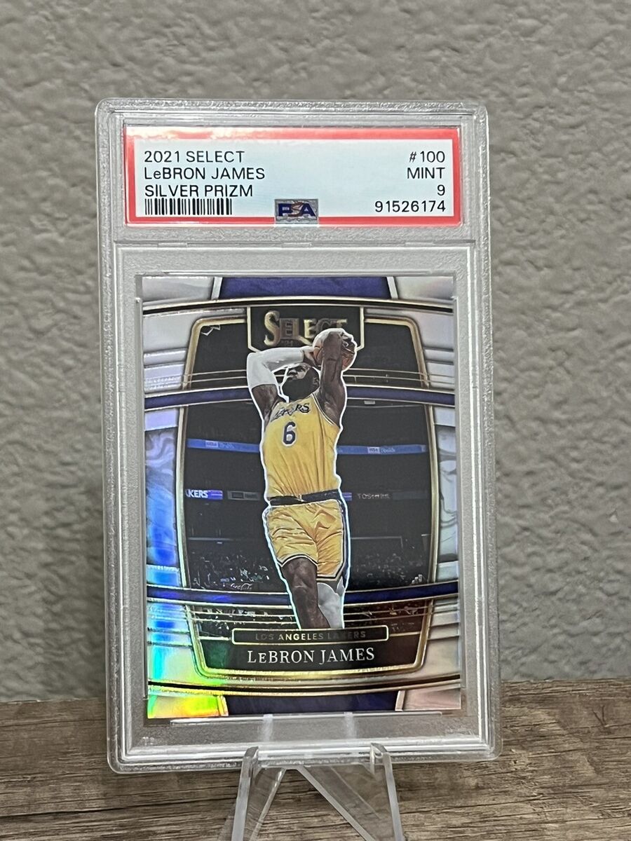2021 PANINI SELECT LeBRON JAMES SILVER PRIZM MINT PSA 9 #100 2021 PANINI SELECT LeBRON JAMES SILVER PRIZM MINT PSA 9 #100