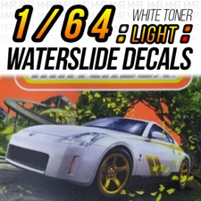 1/64 Scale NISSAN 350Z Head Tail Light WaterSlide Decal for MBox Custom