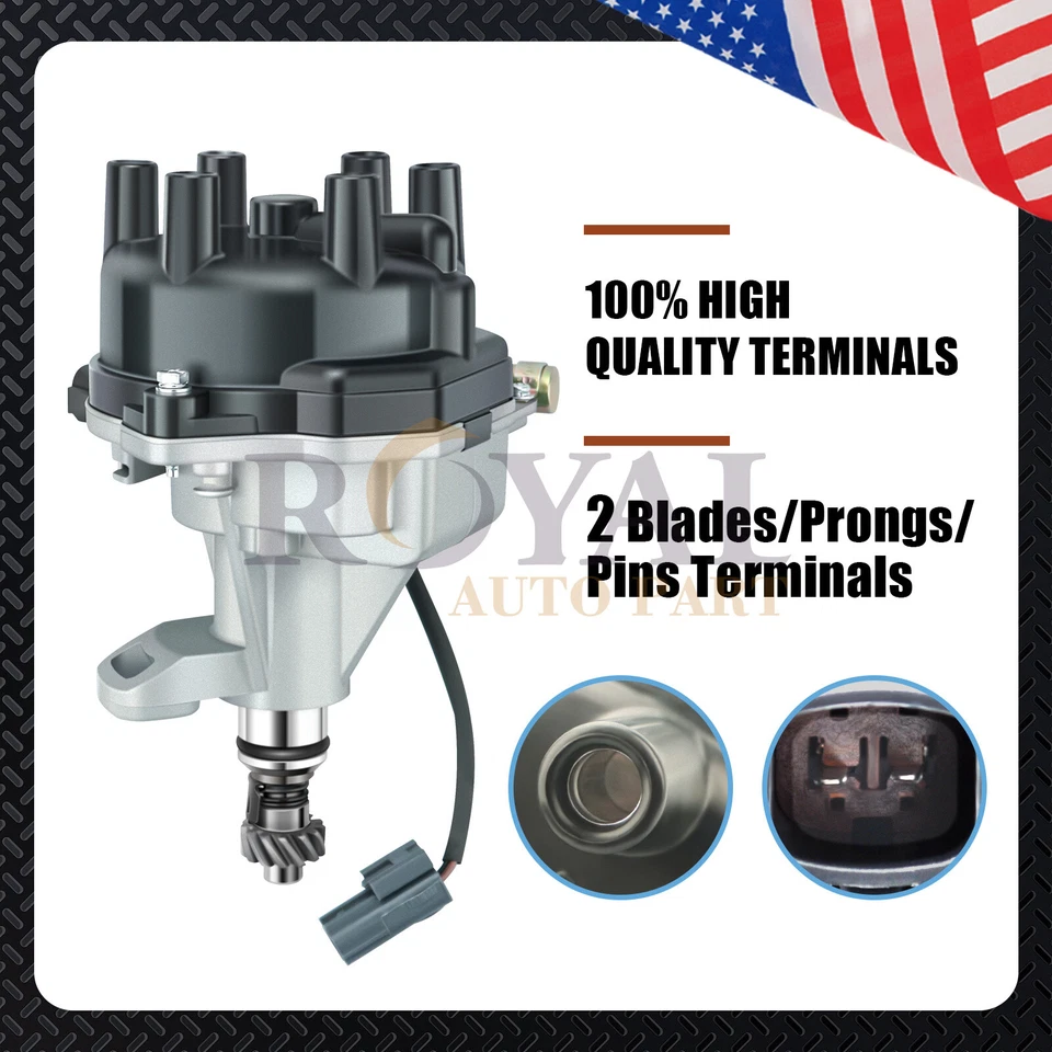 2000-2004 Frontier Xterra For Nissan 8K RPM Distributor w/Cap & Rotor & Wire - Image 2 of 4