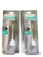 2x Walgreens Fits Philips Sonicare Replacement Brush Heads