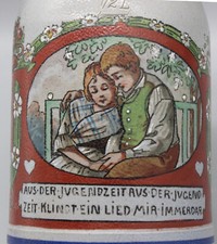 Bierkrug Jugendstil Steinzeug 1/2 l Merkelbach & Wick