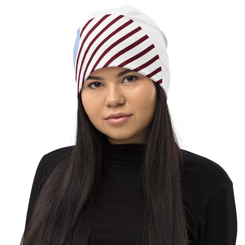 Abraza estilo audaz: descubre el gorro único con estampado geométrico por todas partes - Imagen 2 de 13